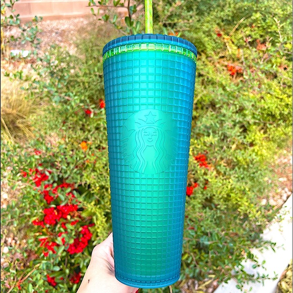 Starbucks Green Grid Tumbler 💚 Starbucks Mountain Dew Venti Tumbler cup - Picture 3 of 6